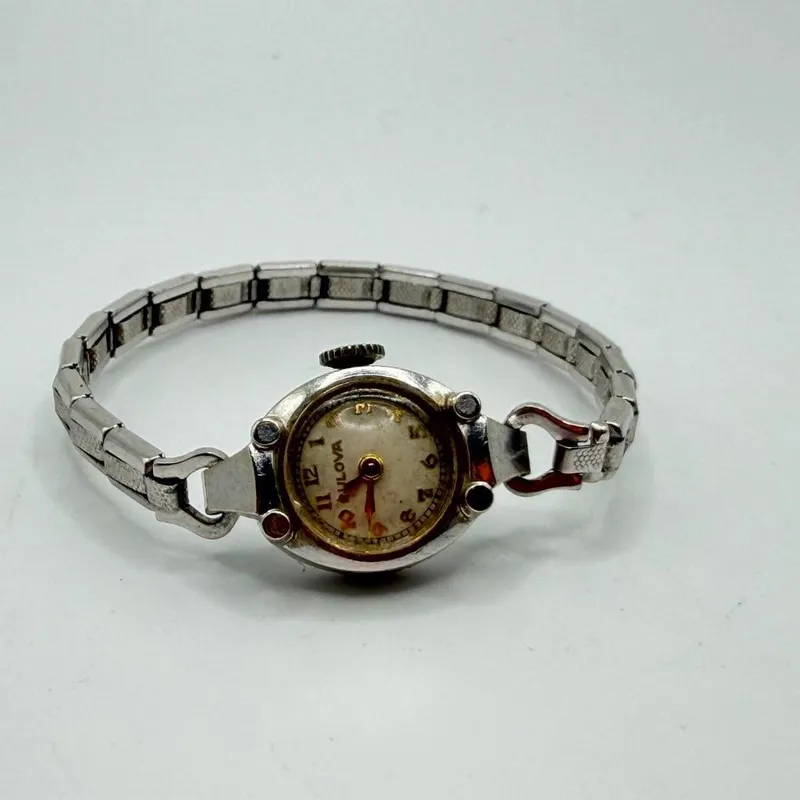 1954 Bulova Ladies 17 Jewel Watch With 14k White Gold Case from auction in Orlando, Florida — image 46