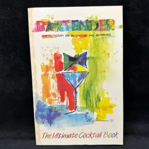 Signed Bartender The Ultimate Cocktail Book Softcover Raymond Foley