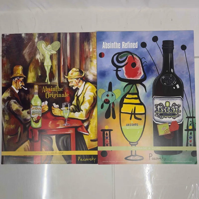 Absinthe Refined Ad Poster Homage by John Pacovsky Liquor Advertisement Set Lot of Eleven 11 Posters from auction in Orlando, Florida — image 12