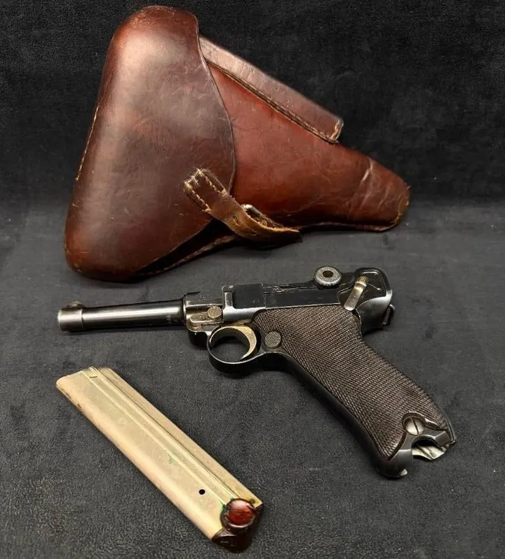 1914 DWM P.08 Luger w/ 1916 Holster from auction in Orlando, Florida — image 6