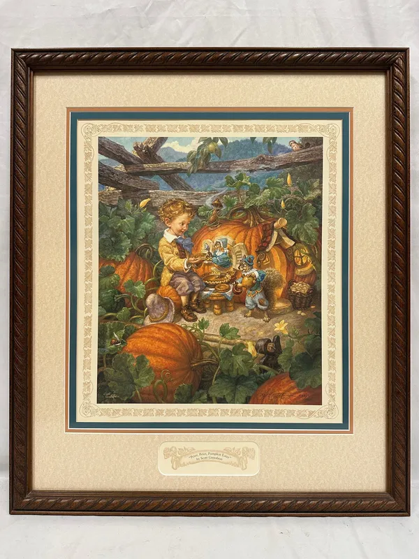 Peter Peter Pumpkin Eater Signed and Numbered Art Print by Scott Gustafson from auction in Orlando, Florida — image 3