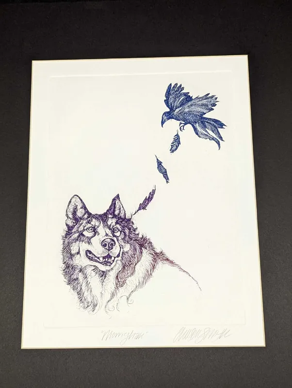 Chelsea Smith Signed Matted Wolf Morrighan Print from auction in Orlando, Florida — image 29