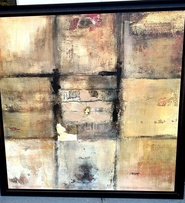 Very Large Canvas Abstract Print 9 Tiles from auction in Orlando, Florida — image 42