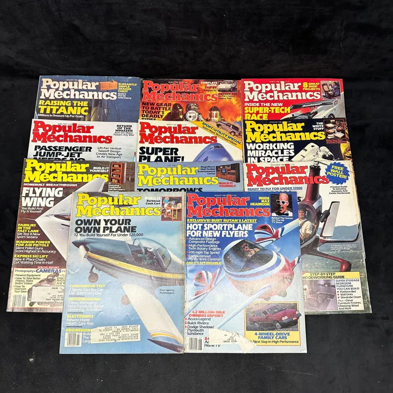 Popular Mechanics Magazine Lot 1980s 1990s Eleven Issues from auction in Orlando, Florida — image 10
