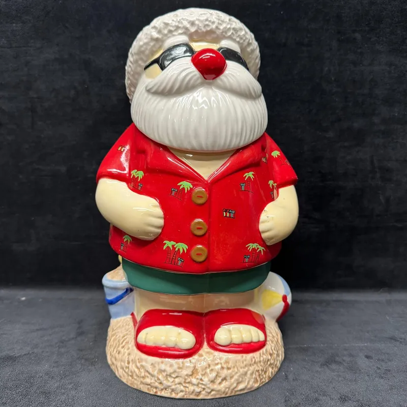 Lifestyle Studios Wish You Were Here Santa Cookie Jar from auction in Orlando, Florida — image 14