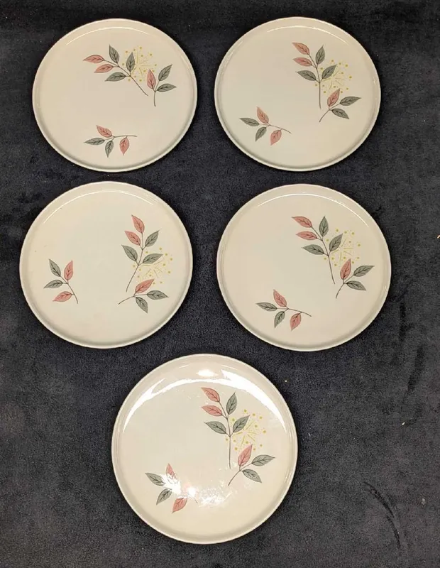5 Vintage Franciscan China Springsong Dessert Plates from auction in Orlando, Florida — image 27