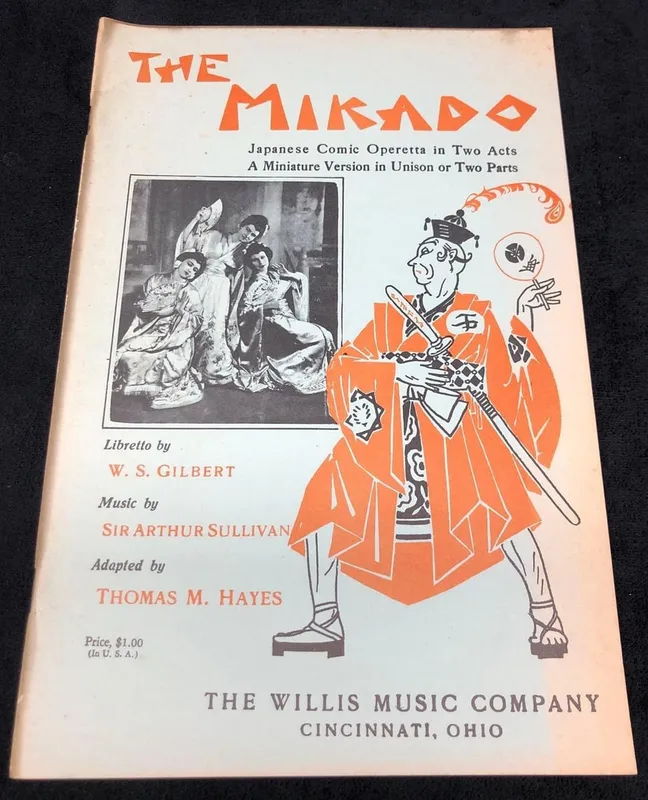 The Mikado Song Book - Japanese Comic Operetta in Two Parts - The Willis Music Company (F) from auction in Orlando, Florida — image 37