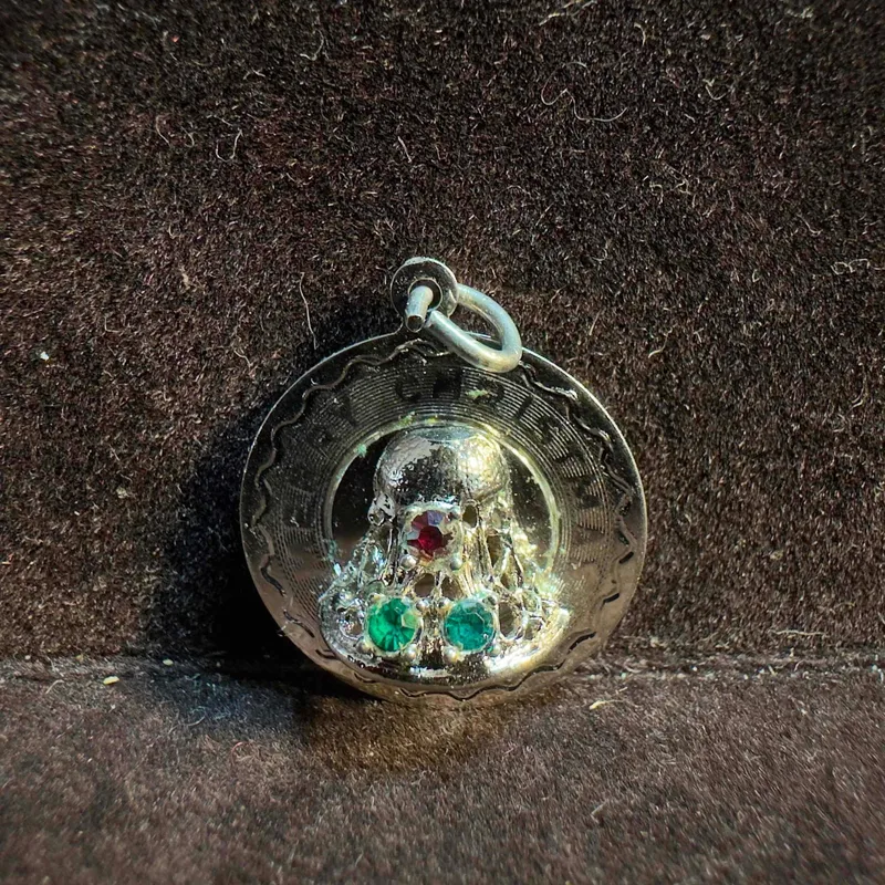 Spencer Sterling Silver Merry Christmas Bell Pendant from auction in Orlando, Florida — image 11