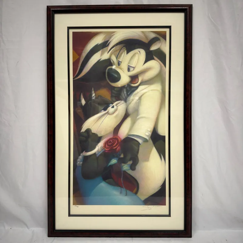 Scott Seeto Chanson DAmour Artist Proof Signed Warner Bros. Pepe Le Pew Giclee Framed R240 from auction in Orlando, Florida — image 11