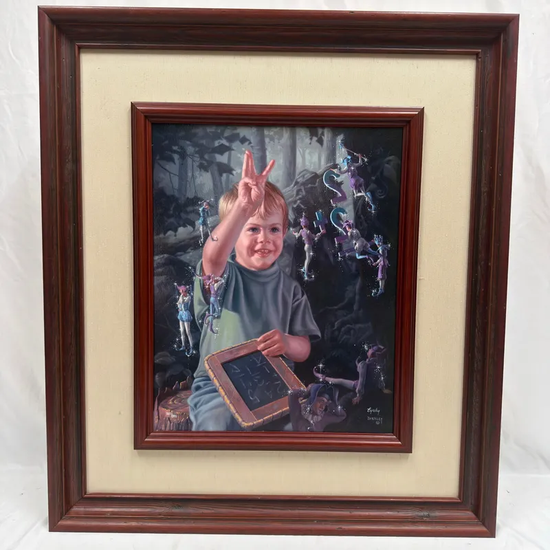 Bob Byerley Signed and Numbered Giclee Print Framed Jester Fairy Fantasy R240 from auction in Orlando, Florida — image 14