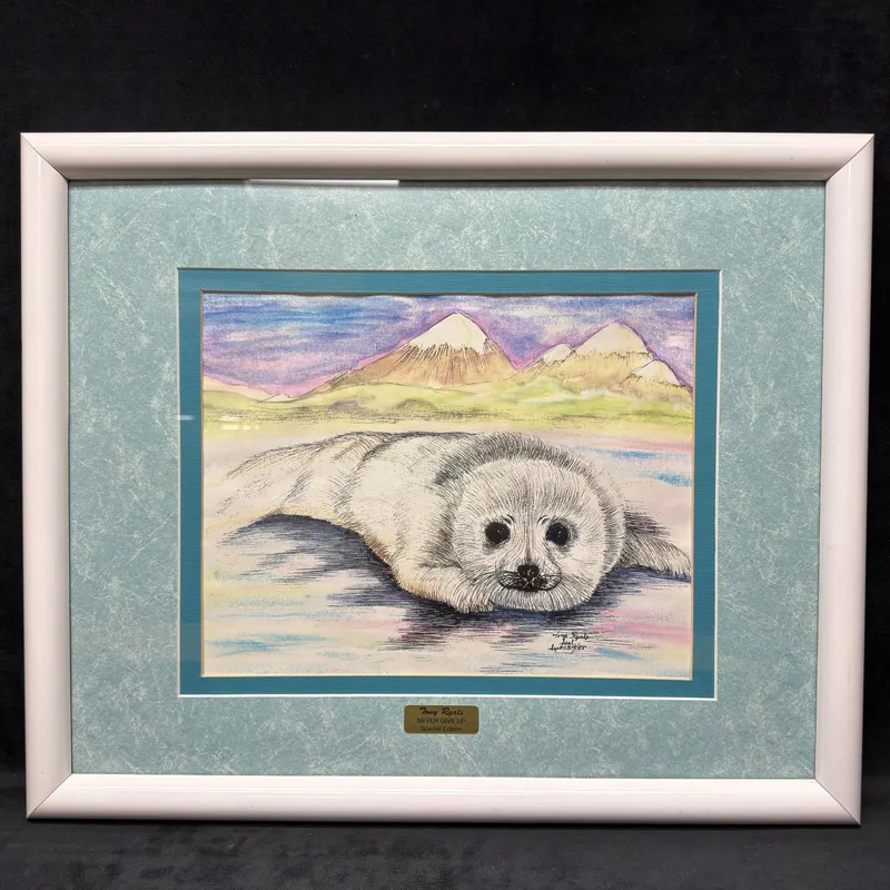 Tony Ryals Never Give Up Special Edition Signed Wildlife Art Framed R240 from auction in Orlando, Florida — image 22