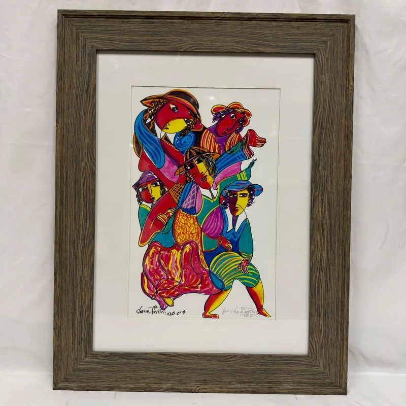 Chaim Parchi Signed Limited Edition Colorful Figural Art Print R240 from auction in Orlando, Florida — image 26