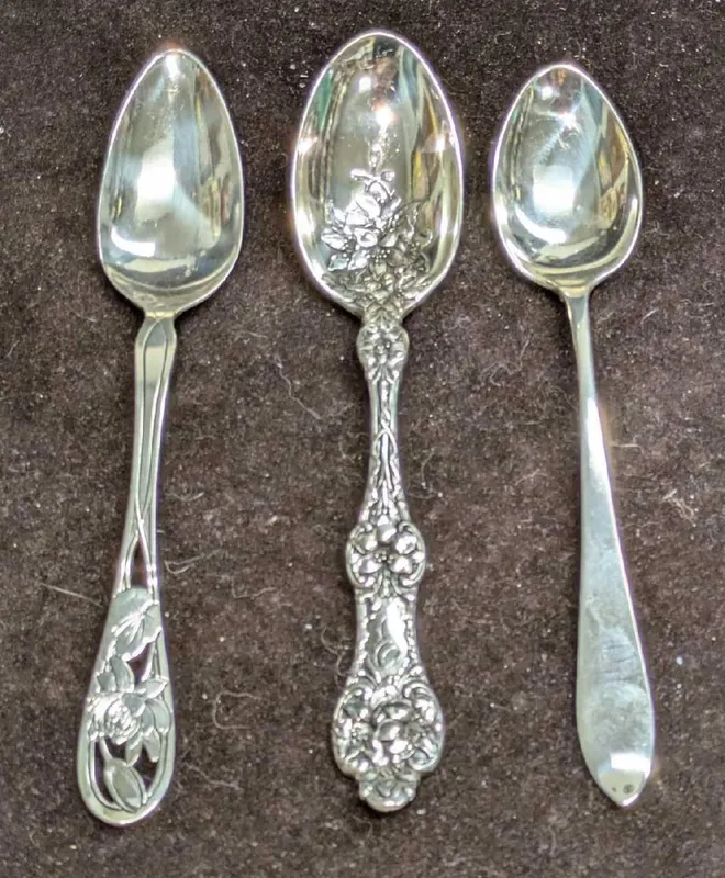 3 Vintage Sterling Silver Floral Spoons from auction in Orlando, Florida — image 47