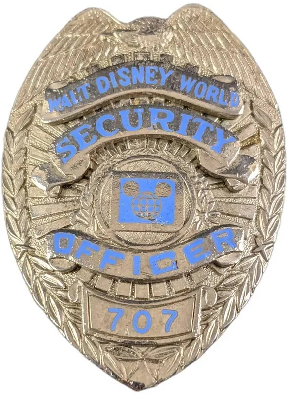 1970s/1980s Disney World Security Metal Badge from auction in Orlando, Florida — image 9