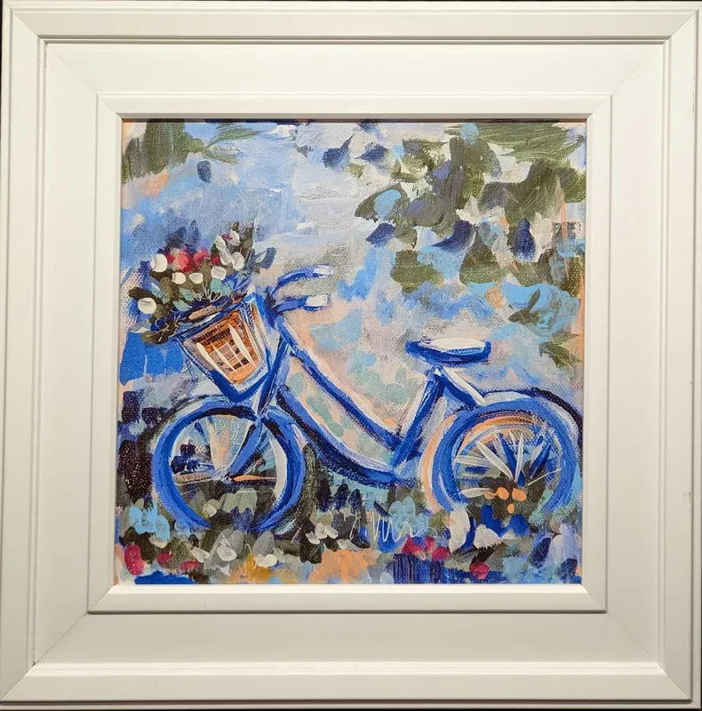 Framed Michelle Brunner Bike 2 Gel Print from auction in Orlando, Florida — image 12