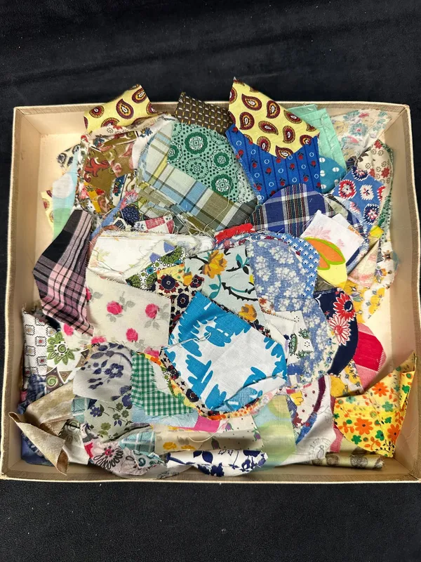 Vintage Quilt Fabric Scrap Lot With Roland Lexington Box from auction in Orlando, Florida — image 16