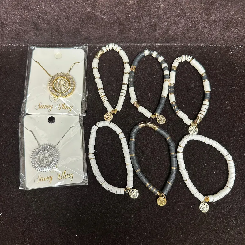 Savvy Bling Costume Jewelry Bracelet and Necklace Set of Eight from auction in Orlando, Florida — image 29