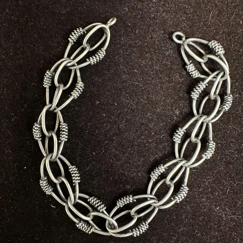Etruscan Revival Style Silver Rope Motif Link Bracelet from auction in Orlando, Florida — image 40