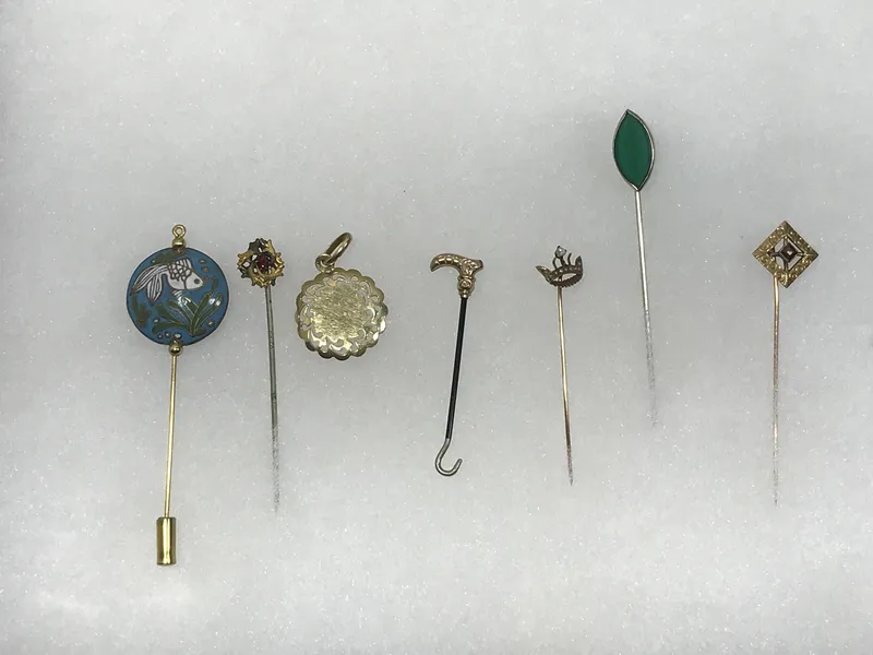 Stickpin Collection with Pendant from auction in 212 Cazenovia Street, — image 32