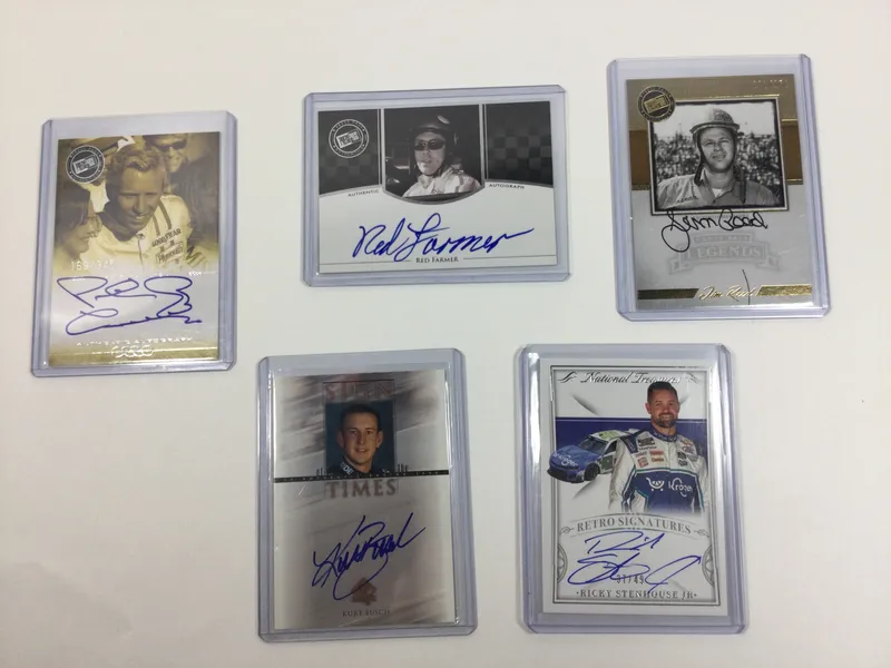 NASCAR Autographed Trading Cards (5) from auction in 212 Cazenovia Street, — image 28