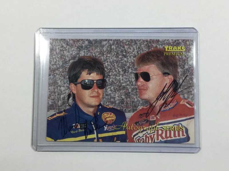 Jeff & Ward Burton Autographed Card from auction in 212 Cazenovia Street, — image 34