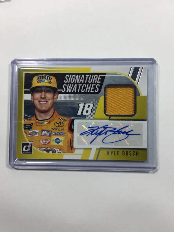 Kyle Busch 2019 Donruss Racing Signature Card from auction in 212 Cazenovia Street, — image 36