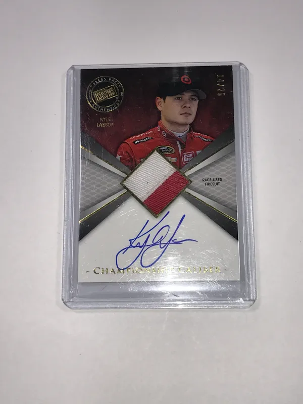 Kyle Larson 2014 Press Pass Autographed Relic from auction in 212 Cazenovia Street, — image 44