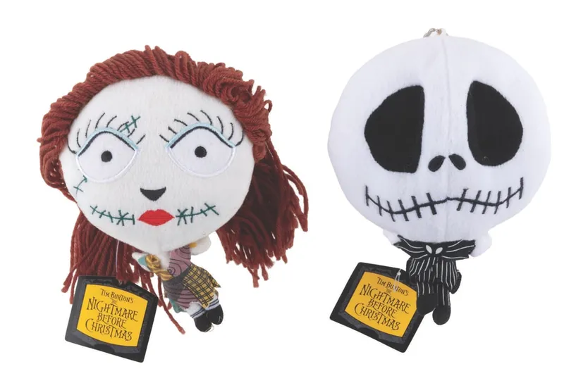 A Pair of Jack and Sally Head Plushes. from auction in Studio City, California — image 8
