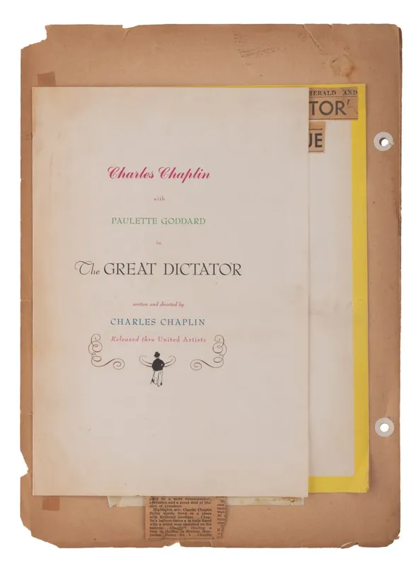 A Premiere Program for Chaplin's "The Great Dictator." from auction in Studio City, California — image 20