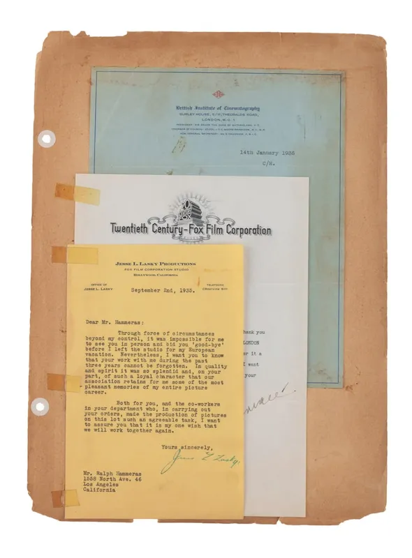 Three Signed Letters Including Darryl Zanuck. from auction in Studio City, California — image 17