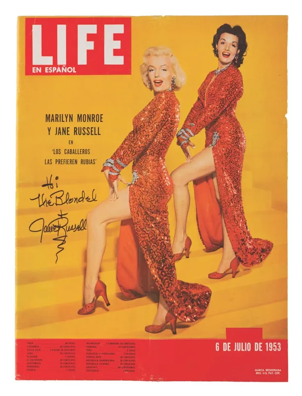 A Jane Russell Signed LIFE Magazine Featuring Marilyn Monroe. from auction in Studio City, California — image 26