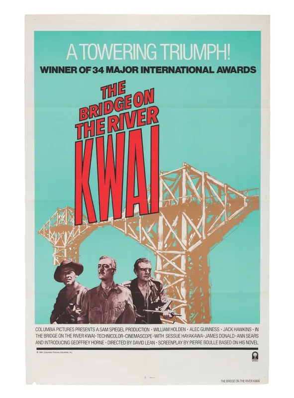 A Re-Release "The Bridge on the River Kwai" One-Sheet. from auction in Studio City, California — image 30