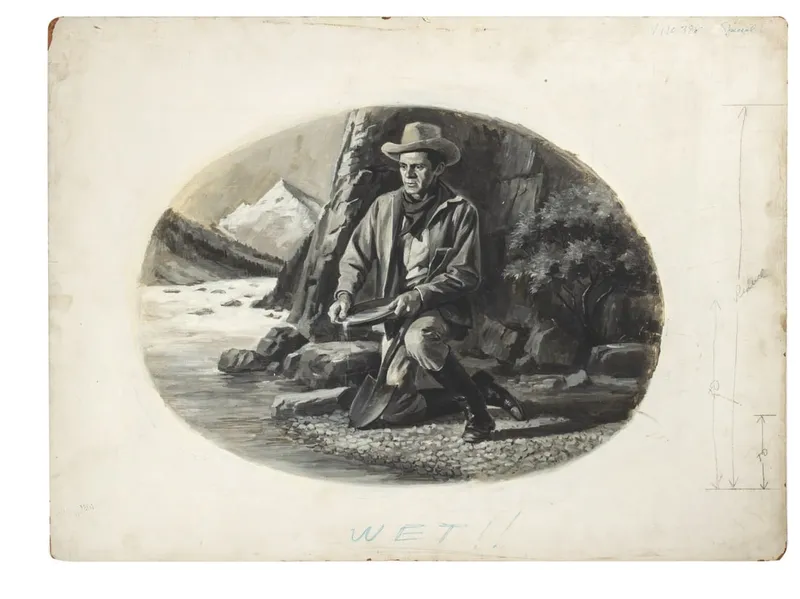 A Steve McQueen "Nevada Smith" Original Painting. from auction in Studio City, California — image 39