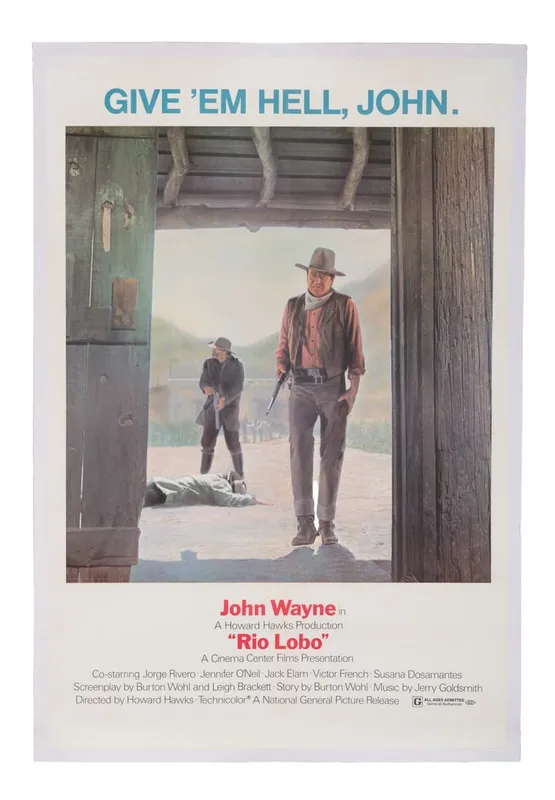 A "Rio Lobo" Linen-Backed One-Sheet. from auction in Studio City, California — image 47