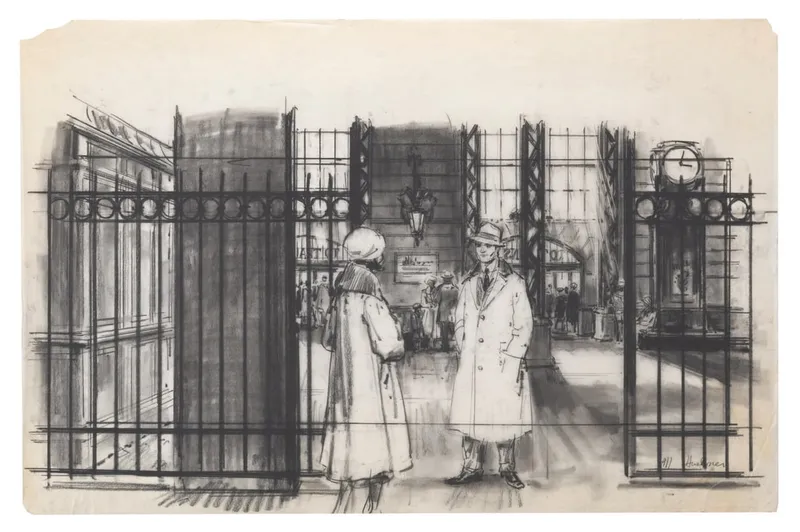 A "Funny Girl" Production Drawing by Mentor Huebner. from auction in Studio City, California — image 43