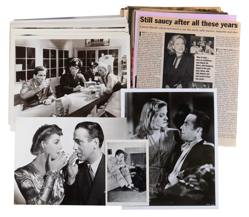 A Collection of Humphrey Bogart Photographs and Clippings. from auction in Studio City, California — image 12