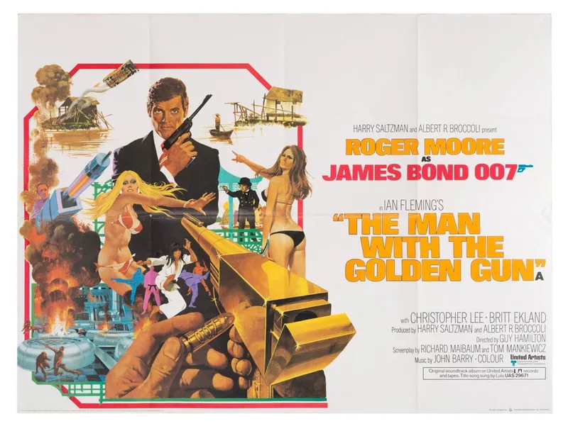 A "The Man With the Golden Gun" British Quad Poster. from auction in Studio City, California — image 31