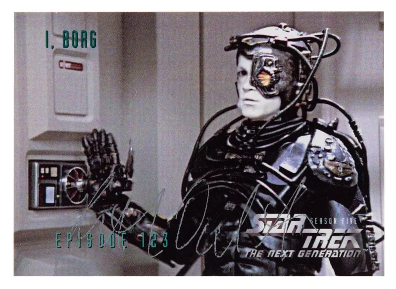 A "Star Trek: The Next Generation" Borg Hugh Signed Trading Card. from auction in Studio City, California — image 33