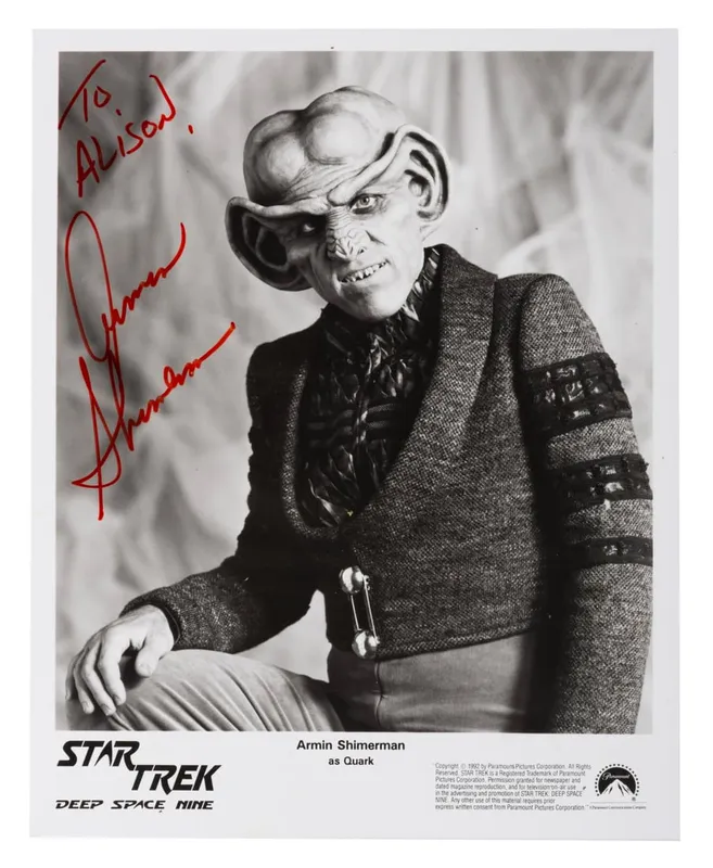 A "Star Trek: Deep Space Nine" Signed Quark Photo. from auction in Studio City, California — image 37