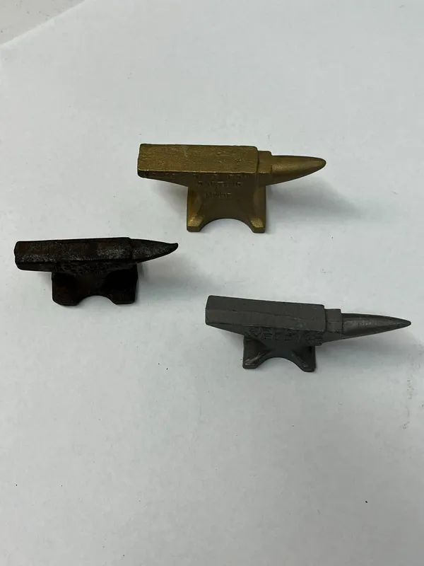 Trio Promotional Cast Metal Anvils from auction in Dundee, Ohio — image 11