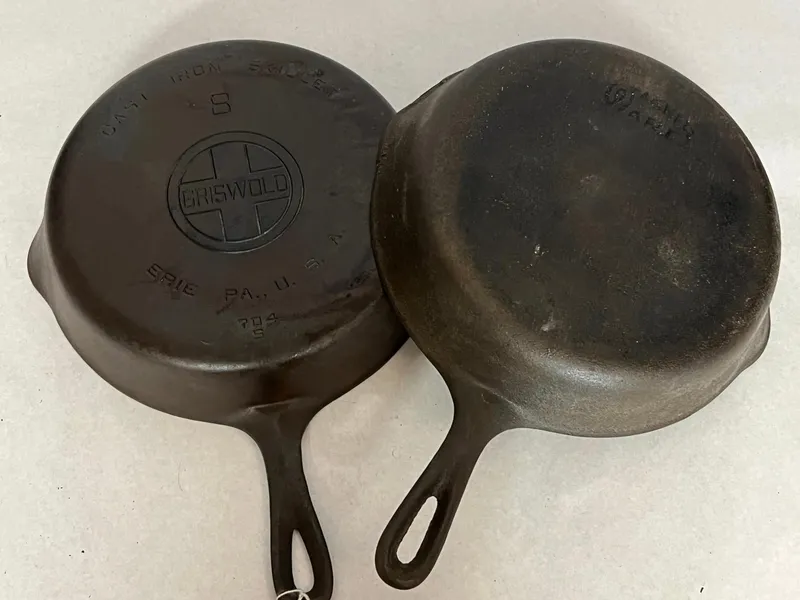 Pair Griswold & Wagner Iron Skillets from auction in Dundee, Ohio — image 26