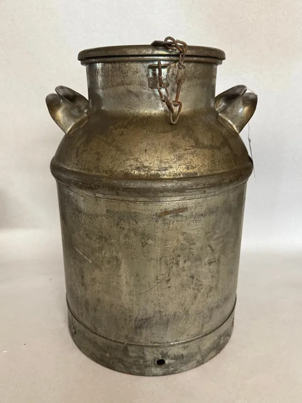 Antique Metal Milk Can w/ Chain Lid from auction in Dundee, Ohio — image 30