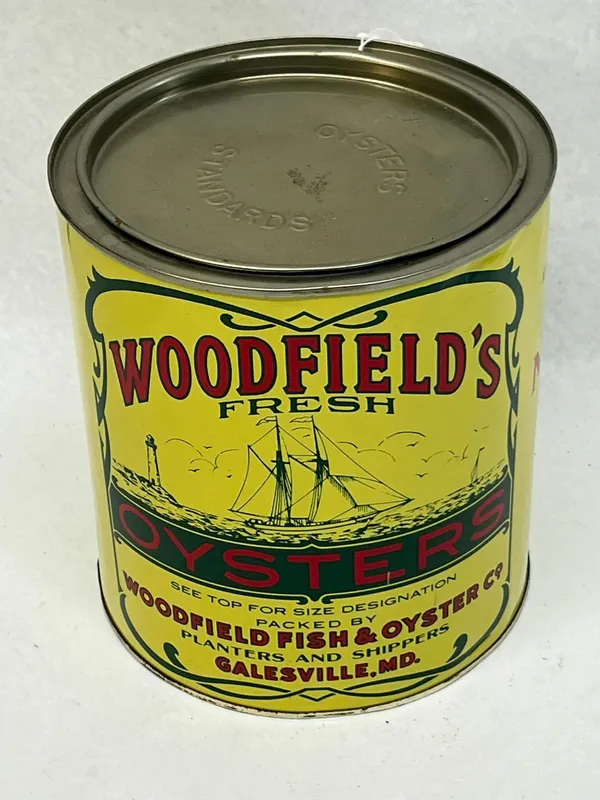 Woodfield Fish & Oyster Co Maryland Tin from auction in Dundee, Ohio — image 34