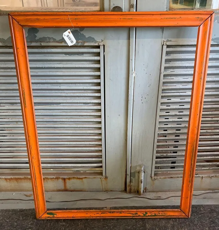 Orange & Green Painted Wooden Frame from auction in Dundee, Ohio — image 19