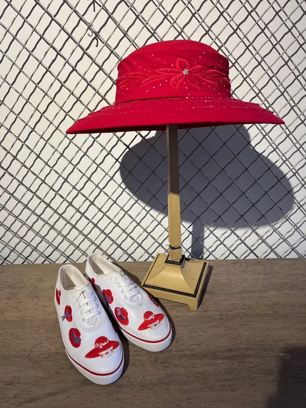 Sebastiano Red Hat Society Accessories from auction in Dundee, Ohio — image 36