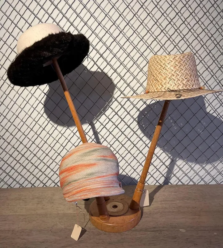 3 Christian Dior & Derby Hats & Stand from auction in Dundee, Ohio — image 38