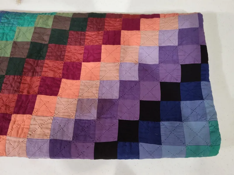 Mid-20th C. Amish Style Sunshine & Shadow Quilt from auction in Dundee, Ohio — image 24