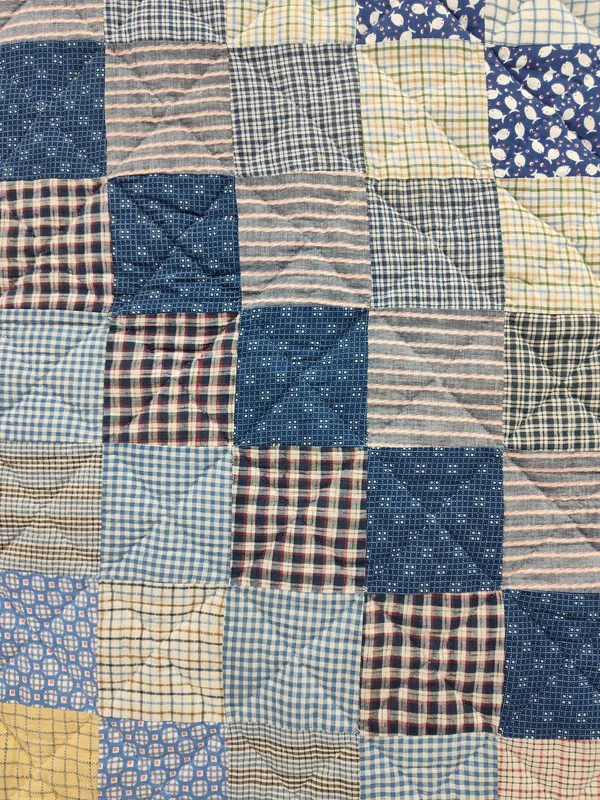 Nautical & Geometric Patchwork Cotton Quilt from auction in Dundee, Ohio — image 41