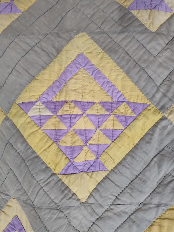 Amish Style Hand Quilted Basket Pattern Quilt from auction in Dundee, Ohio — image 46
