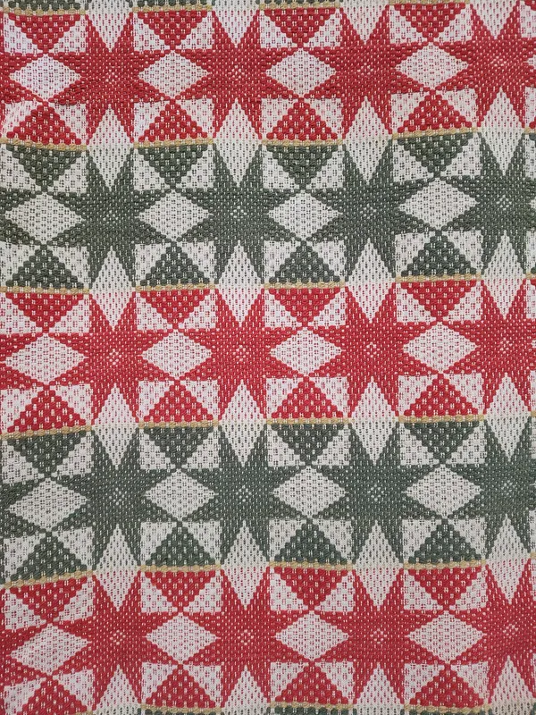 19th C. American Red & Green Star Overshot from auction in Dundee, Ohio — image 47